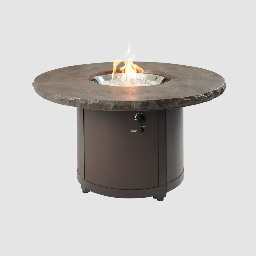 Beacon Round Gas Fire Pit Table
